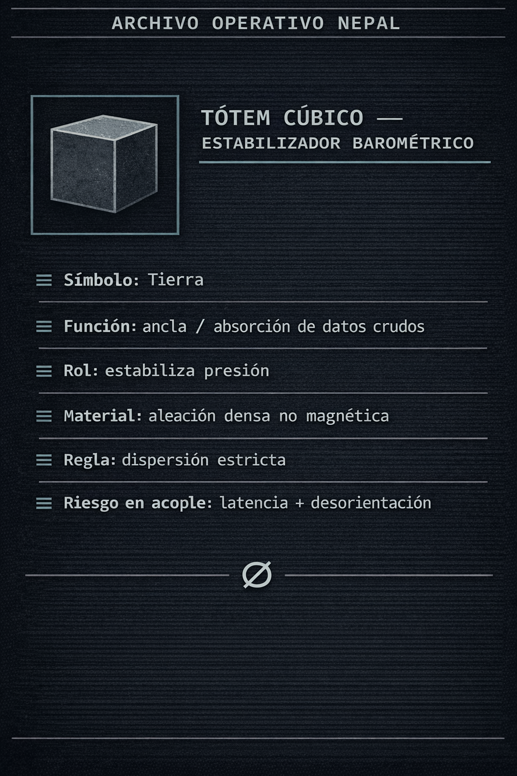 Tótem cúbico